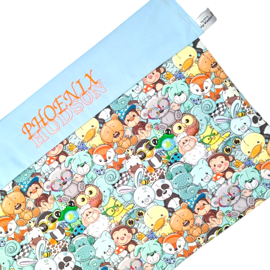 Animals Baby/Child Blanket - Personalised Name